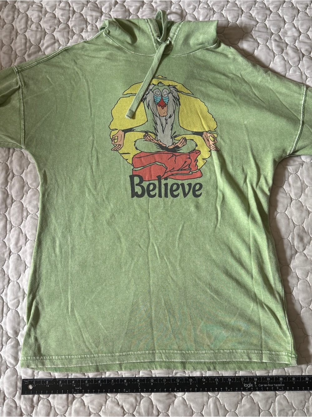 Junk Food Clothing Light Green Disney Lion King ‘Believe' Graphic Hoodie Tee